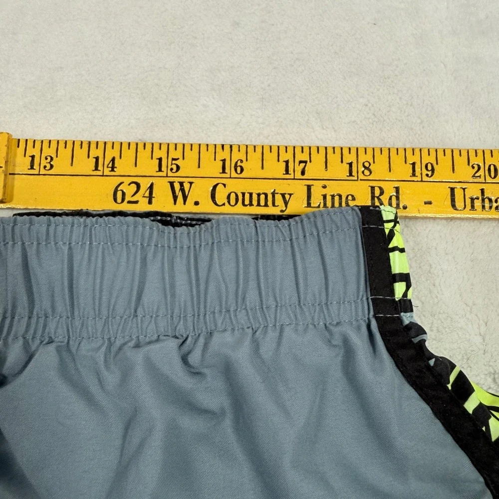 Nike Mens Swim Trunks Grey Neon Yellow Black Graphic Board Shorts XXL 643144-457